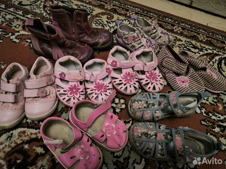 Детская обувь для девочек пакетом