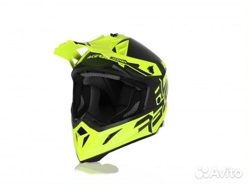 Шлем Acerbis steel carbon Yellow Fluo