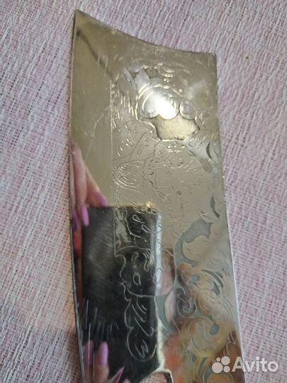 Нож топорик с гравировкой