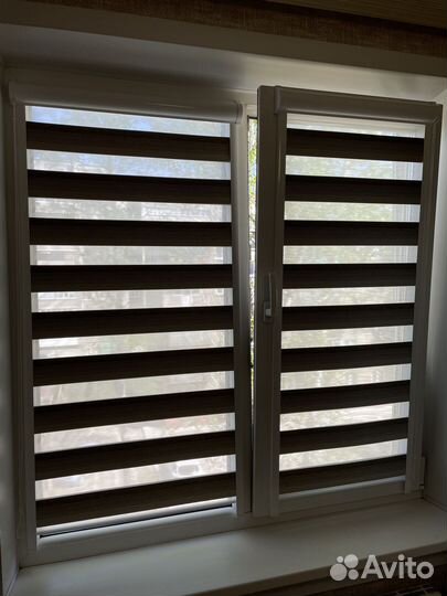 Рулонные шторы зебра 