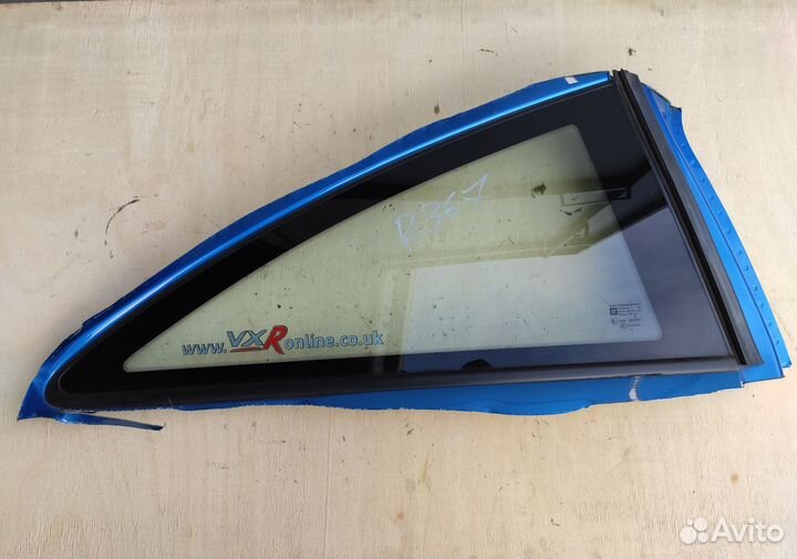 Стекло заднее правое глухое на Opel Corsa D 3Д