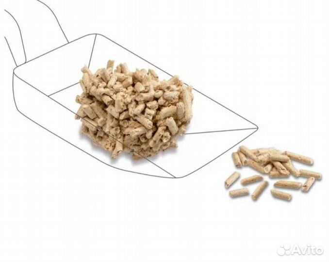 Наполнитель древесный комкующийся для кошек