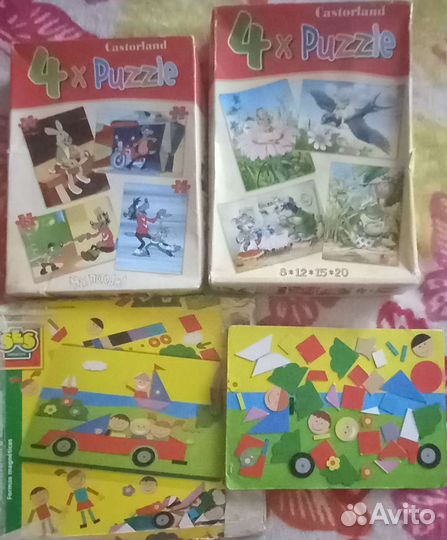 Книжки детские,пазлы,мозайка