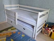 Детская двуспальная кровать из массива