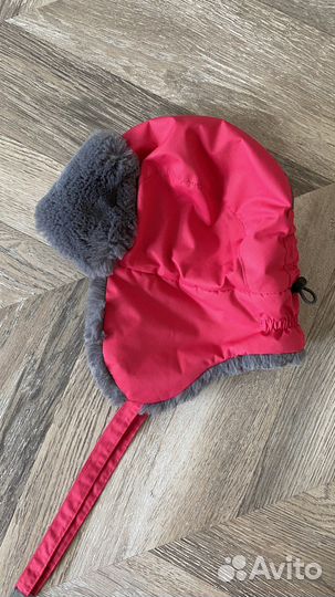 Шапка ушанка 48-50 р на девочку