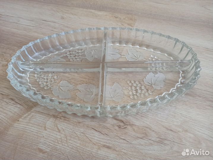 Менажница хрусталь
