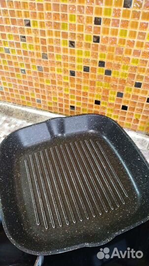 Сковорода гриль квадратная