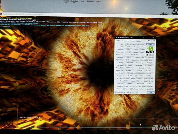 Asus dual GTX 1660 super 6gb видеокарта/обмен