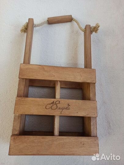 Деревянный ящик для бутылок, подарочный