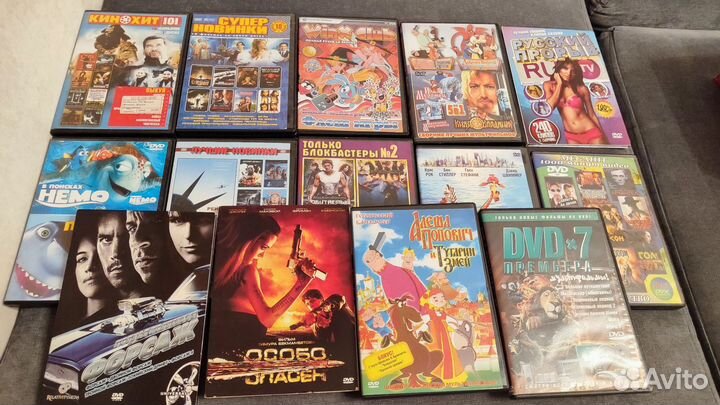 Dvd диски 45 шт с мультфильмами, фильмами, музыкой