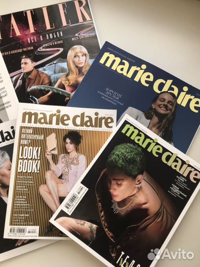 Журналы marie claire, tatler
