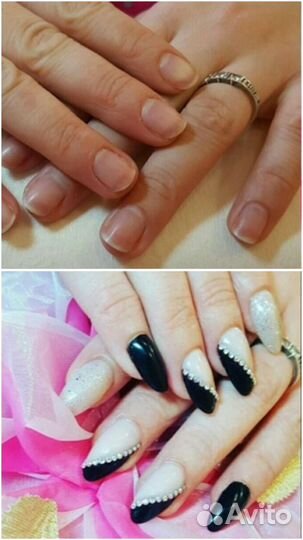 Маникюр Гель-лак Наращивание ногтей(гель)