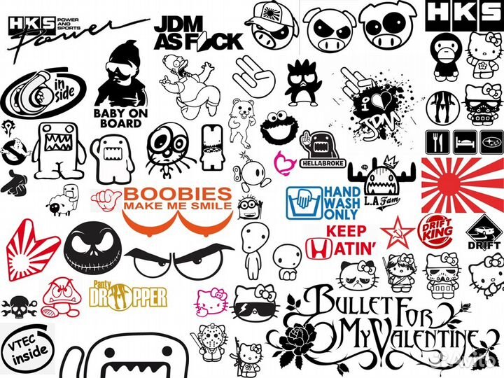 Наклейки на авто. Стикеры. Надписи на заказ