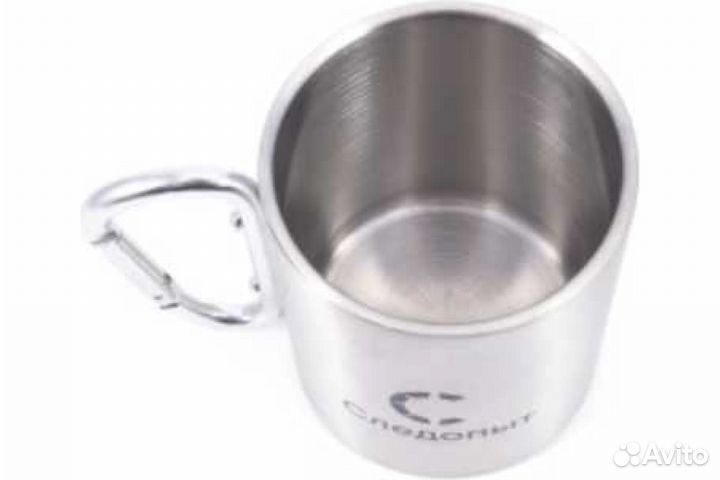 Кружка изотермическая с ручкой-карабином 450 мл