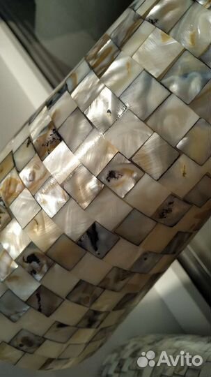 Люстра потолочная из перламутра