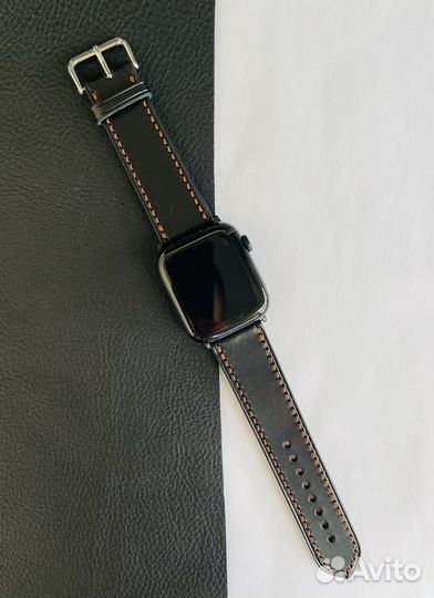 Кожаный ремешок для Apple Watch 40/41/44/45/49 мм