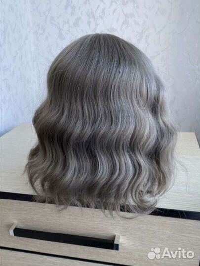 Парик серый