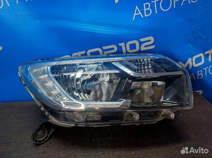 Правая фара с дхо Renault Logan 2 Рест