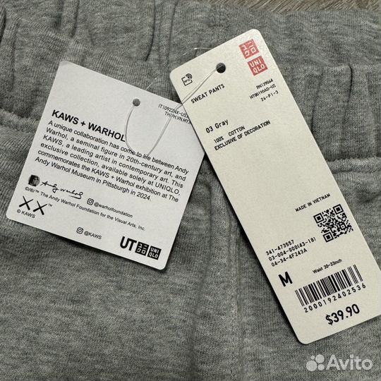 Оригинал Новые Kaws x Uniqlo Штаны Брюки