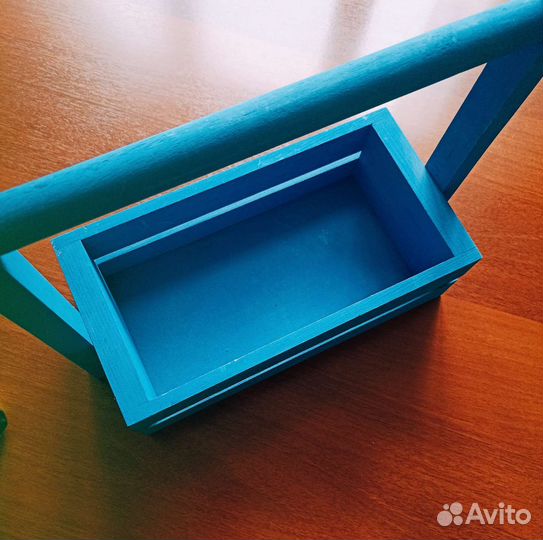 Оазис флористический, деревянный бокс