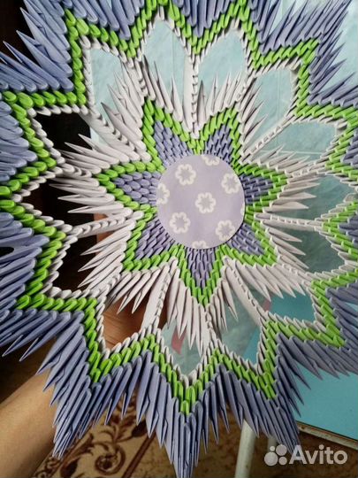 Ваза из бумаги ручной работы