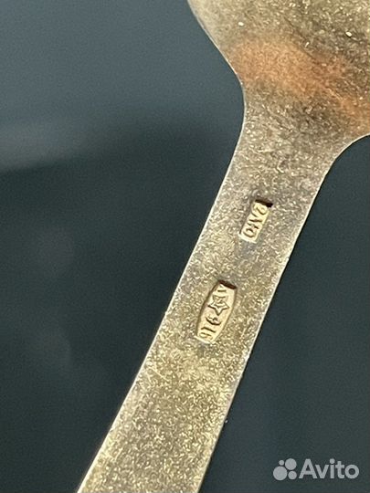 Чайные серебрянные ложки СССР 916