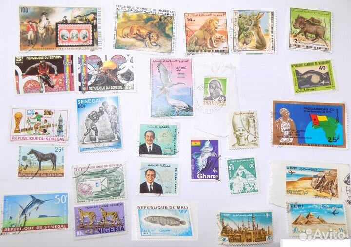 Марки Африканские 1970х годов гашеные от 15