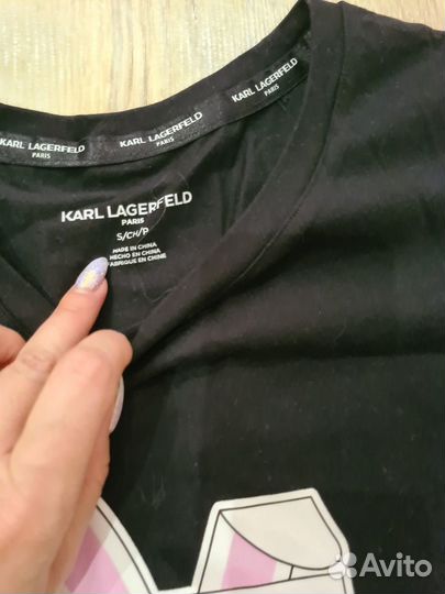 Karl lagerfeld женская футболка ориг 44р
