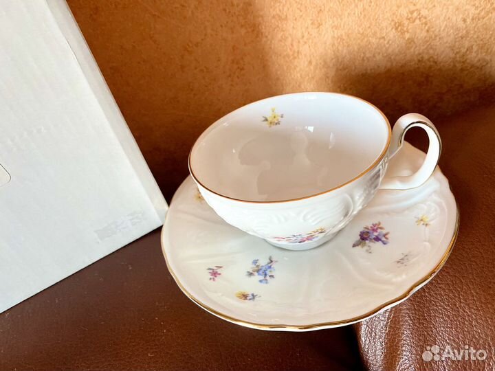 Новая чайная пара Campanella костяной фарфор
