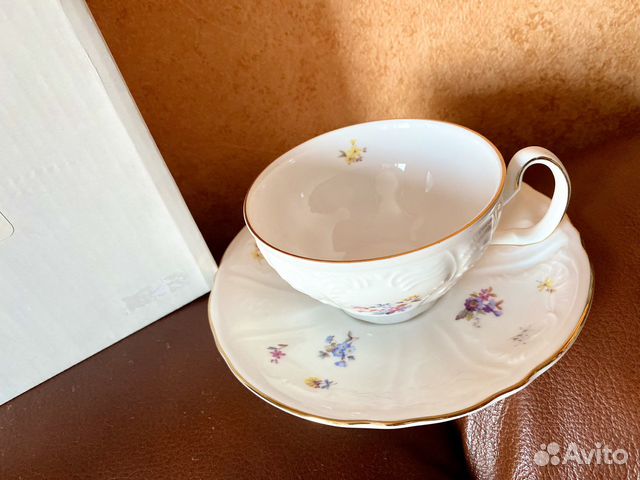 Новая чайная пара Campanella костяной фарфор