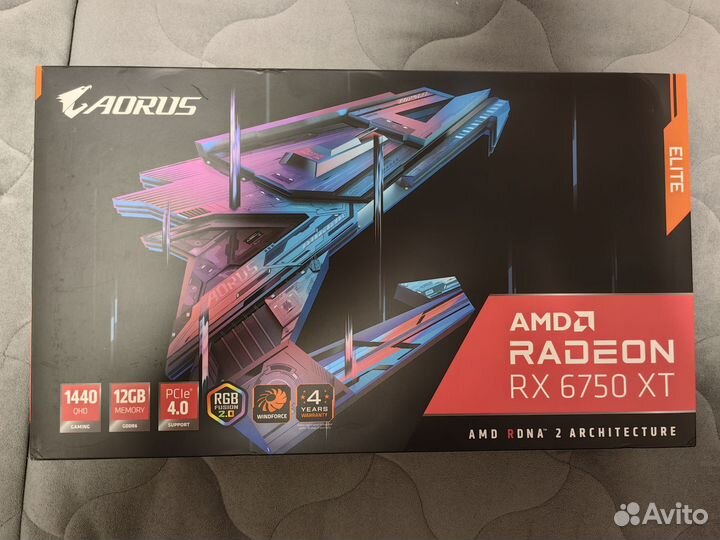 Новая Видеокарта Gigabyte Radeon RX6750xt 12gb