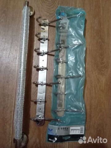 Вешалка, держатель полотенец. Хром. Frap