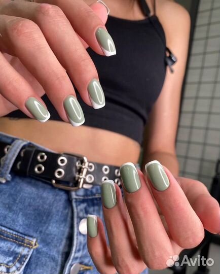 Маникюр френч, моделирование ногтей