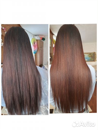 Кератиновое выпрямление, ботокс волос