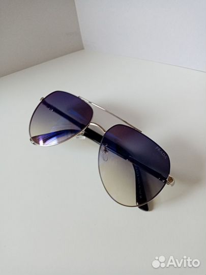 Солнцезащитные очки prada aviator голубые