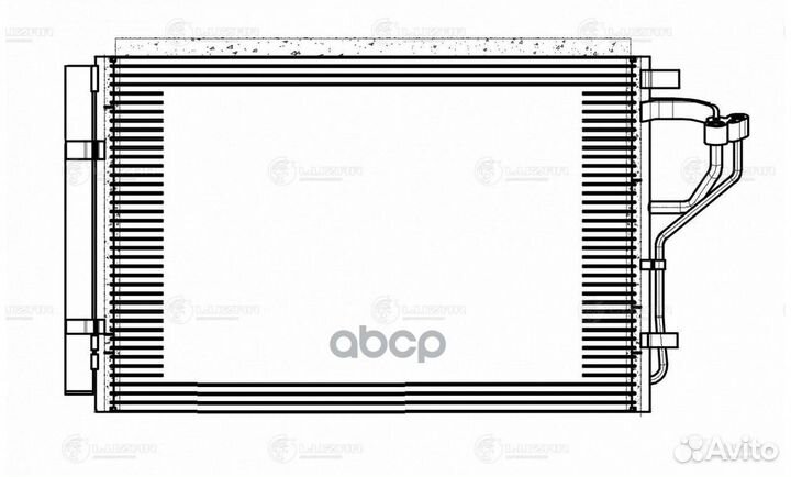 Радиатор кондиционера lrac08X6 luzar