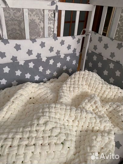 Плед детский вязаный