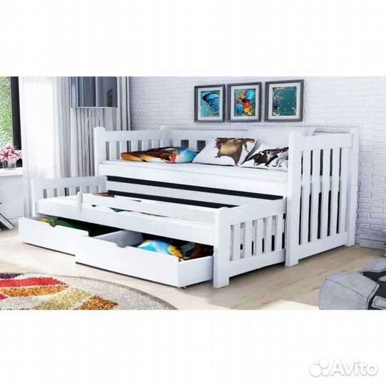 Кровать для 2 детей выкатная