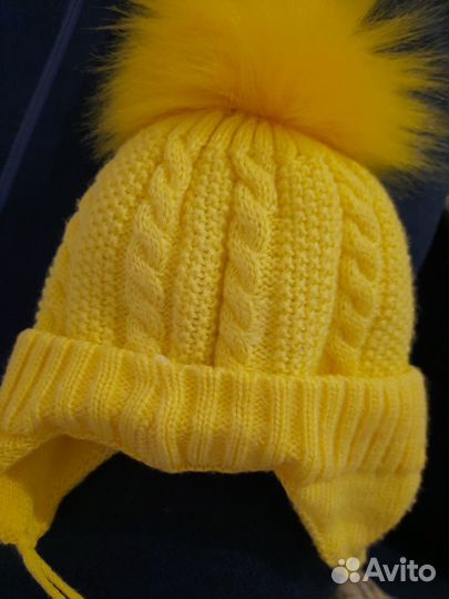 Шапка зимняя для девочки 44 46