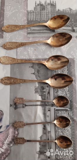Ложки чайные и столовые мельхиор СССР