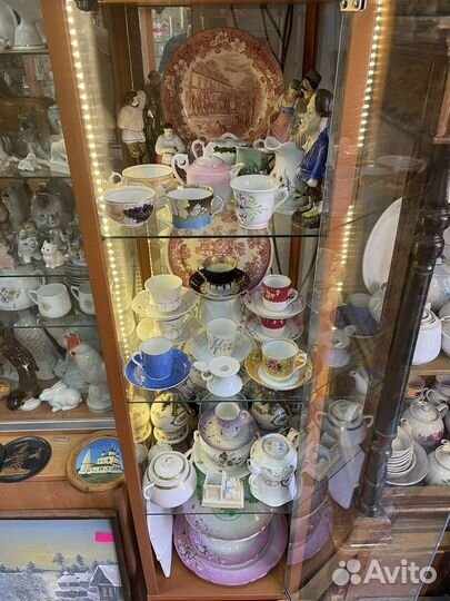 Чайная пара Дулево М.С. Кузнецова лфз ифз Песочное