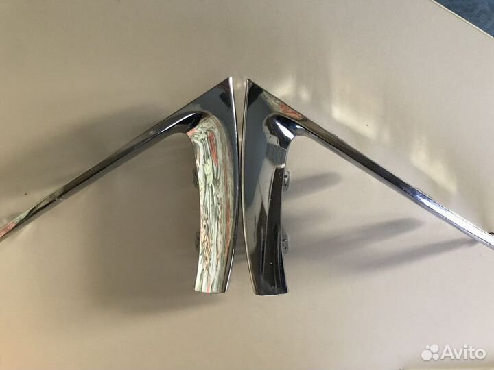 Накладки хром на противотуманные фары киа рио 4