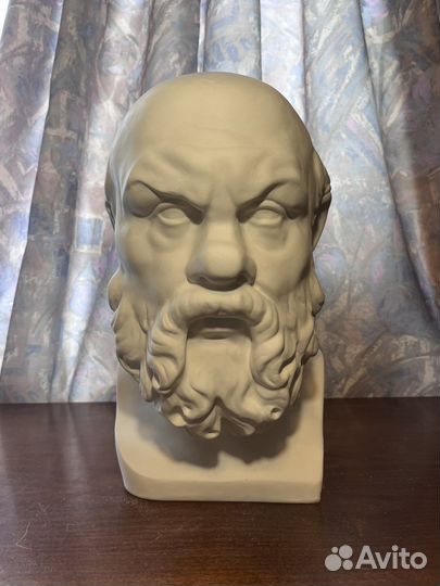 Гипсовая голова Сократ