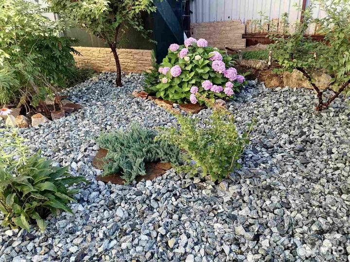 Щебень гранитный декоративный