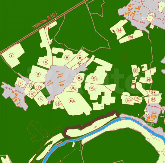 Участок 23,64 га (СНТ, ДНП)