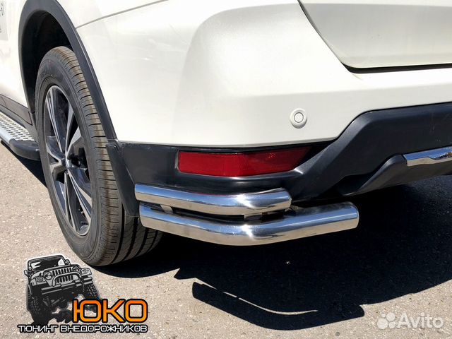 Защита заднего бампера Nissan X-trail и новее