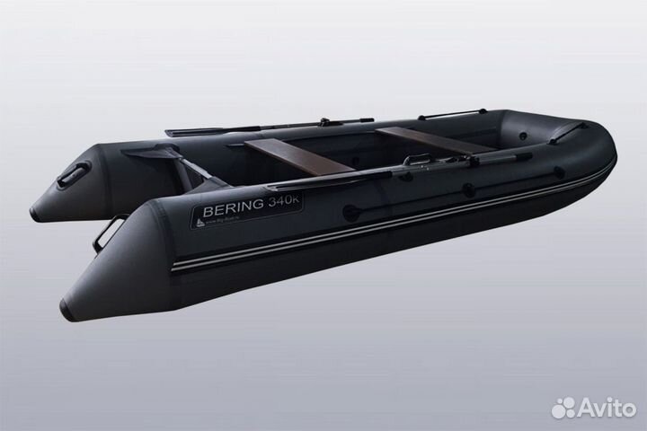 Лодка пвх Big Boat Bering 340К серая