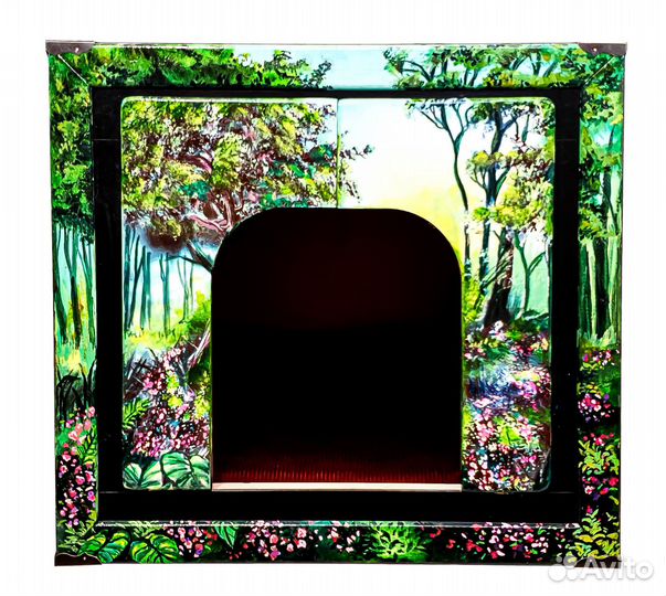 Художественный домик для собак мелких пород, кошек