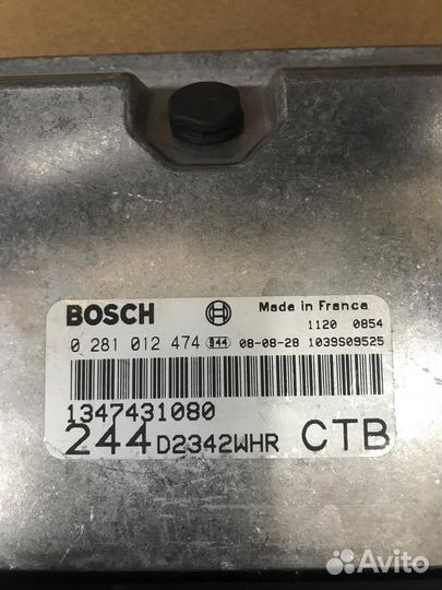 Блок эбу 1347431080 bosch 02810128474 новый