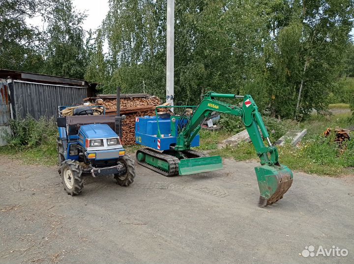 Вспашка земли минитрактором